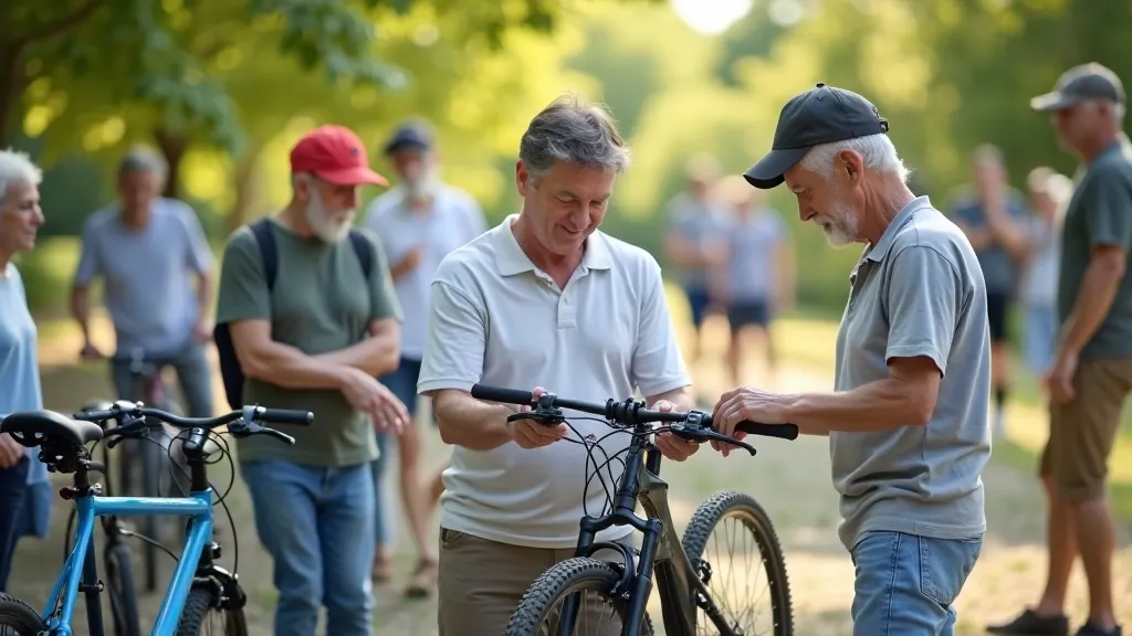 Bike skills workshop for seniors